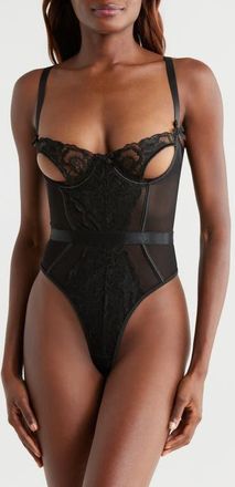 Kilo Brava Cutout Underwire Teddy in Black at Nordstrom, Size 3X-Large