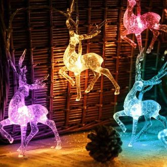 OEM Guirnalda De Luces Navide&ntilde;as Para &Aacute;rbol De Navidad, 1,5 M, 10 Led, Funciona Con Pilas, Luces Navide&ntilde;as De Renos, Guirnalda De Luces Navide&ntilde;as De Cierv