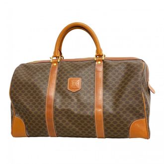 Celine Brown Pvc Boston Bag (Pre-Owned)