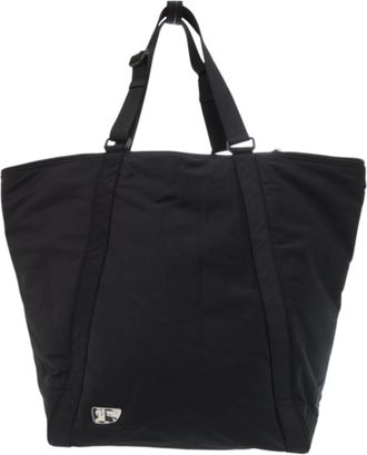 Burberry Beige Black Cotton Nylon Tote Bag (Pre-Owned)
