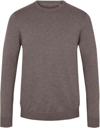 Kronstadt Rondgebreide trui - Heren - Ronde hals truien - Bruin - 2XL - Truien & Vesten