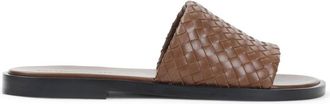 Bottega Veneta Elio Mule Sandaal - Dames - Sandalen - Bruin - 42 EU - Leer - Schoenen