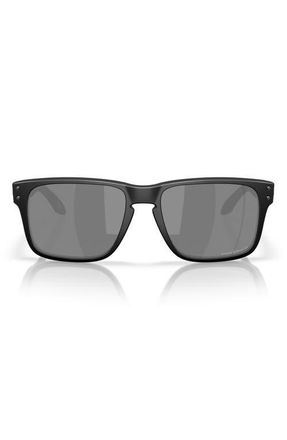 Oakley Holbrook S 53mm Polarized Square Sunglasses in Matte Black /Prizm at Nordstrom