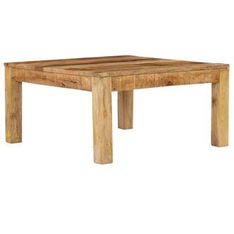 vidaXL Mesa De Centro De Madera Maciza De Mango 80x80x40 Cm Vidaxl