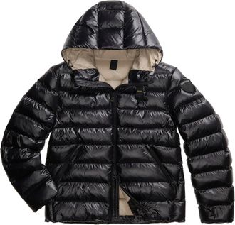 Blauer Glossy Quilted Hooded Puffer Jacket