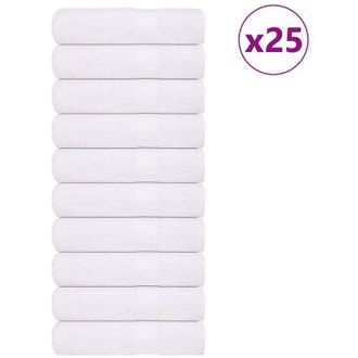 vidaXL Toallas De Ducha 25 Uds 100% Algod&oacute;n Blanco 70x140 Cm 360 Gsm Vidaxl
