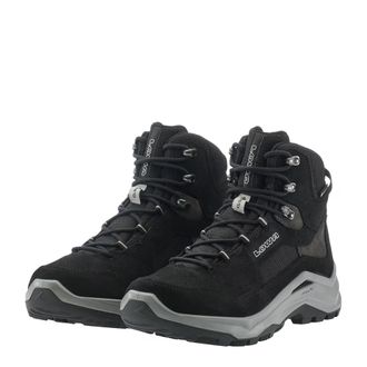 Lowa Wanderschuh LOWA VENTIERRA GTX MID, Gr. 41,5, schwarz, grau, Leder, Textil, Schuhe Wanderschuh, wasserdicht, winddicht,atmungsaktiv dank GORE-TEX Memb