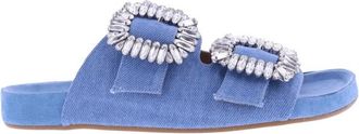 Toral Shoes Dames Toral Slipper - Dames - Sandalen - Blauw - 38 EU - Schoenen