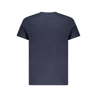 Tommy Hilfiger Logo-Striped Cotton T-Shirt - Navy