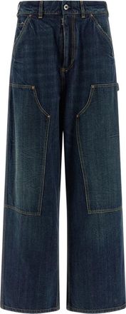 Maison Margiela Workwear Jeans - Dames - Loose Fit Jeans - Blauw - 2XS - Katoen - Jeans