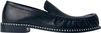 Dries Van Noten Leather Loafers - Heren - Loafers - Zwart - 41 EU - Leer - Schoenen