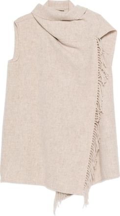 Fabiana Filippi Fringed Scarf Cape
