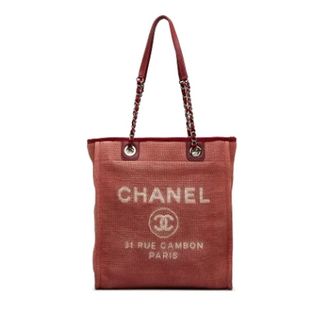 Chanel Pre-owned Tote Bags, female, Red, Size: ONE SIZE Pre-owned Canvas totes