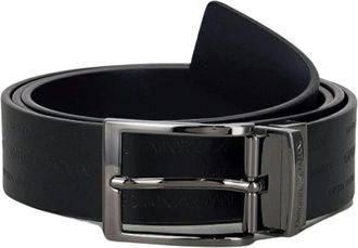 Emporio Armani Belts, male, Black, Size: ONE SIZE Reversible Leather Belt