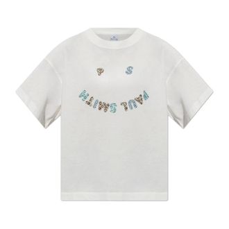 Paul Smith T-Shirts, female, White, Size: XS T-shirt with printed logo