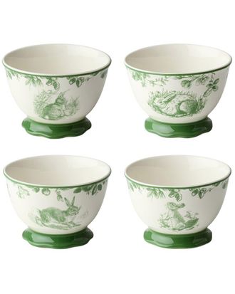Certified International Set Of 4 Le Jardin Ice Cream Bowl