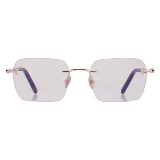 Tom Ford Blue Light Block Pilot Mens Eyeglasses FT5934-B 028 54
