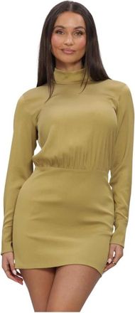 Drykorn Kleedjes, Dames, Groen, XS, Leer, Ovine Mini Jurk