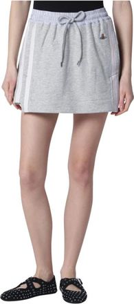Vivienne Westwood Side-stripes Drawstring Mini Skirt - Dames - Korte rokken - Grijs - S - Katoen - Rokken