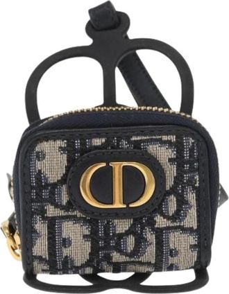 Dior Pre-owned Mini Bags, female, Blue, Size: ONE SIZE Pre-owned Vintage Trotter Mini Shoulder Bag