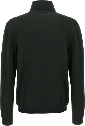 Zanone Wool Turtleneck Sweater - Green