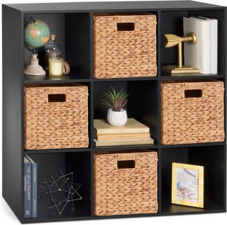 Best Choice Products 9-Cube Storage Organizer, 11in Shelf Opening, Bookcase w/ 3 Removable Back Panels