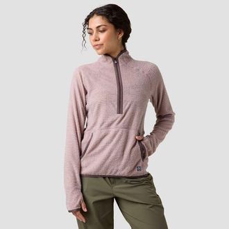 Backcountry Highliner Primaloft Air-Perm Fleece 1/4-Zip - Womens in Bark at Nordstrom, Size X-Large