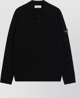 Stone Island wool polo shirt