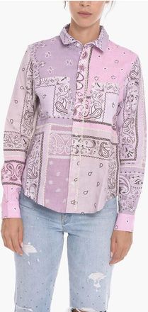 Amiri Paisley Patterned RECONSTRUCTED Cotton Shirt size M