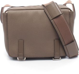 Loewe Gray Leather Handbag Shoulder Bag (Pre-Owned)