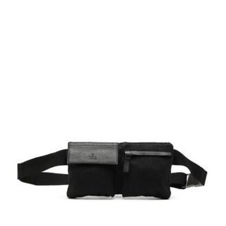 Gucci Pre-owned Belt Bags, female, Black, Size: ONE SIZE Pre-owned GG Canvas Waist Bag