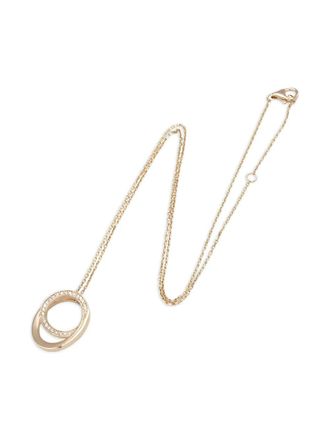 Cartier 2010s ethancel necklace - women - 18kt Gold Plated Metal/Diamond - One Size - Pink