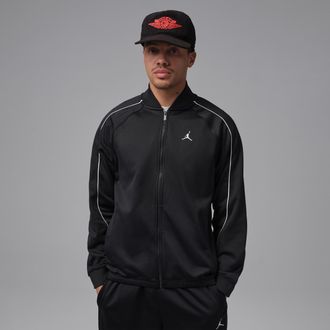 Nike Jordan Mens Jordan Brooklyn Tricot Track Jacket in Black | IO0745-010