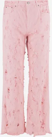 Haikure Womens Cotton Jeans Pink