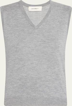 Lisa Yang Lauri Sleeveless Cashmere Top