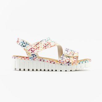 Rieker V1364-90 Womens Sandals Multi - Multicolour - Size UK 6.5