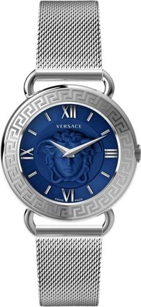 Versace Medusa Collectie Roestvrijstalen Armbandhorloge - Dames - Horloges - Grijs - ONE Size - Accessoires