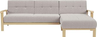 Sit&more Ecksofa »Billund L-Form« Armlehnen aus Buchenholz in natur, verschiedene Bezüge und Farben