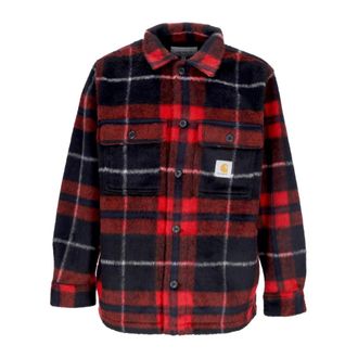 Carhartt Work in Progress Geruit Fleece Overhemd met Zakken - Heren - Casual Overhemden - Veelkleurig - L - Polyester - Overhemden