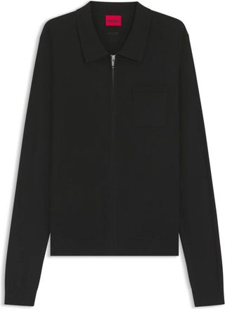 HUGO BOSS Cardigan - Heren - Vesten - Zwart - L - Truien & Vesten
