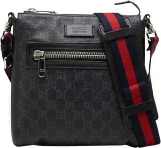 Gucci Pre-owned Sherry Line Schoudertas - unisex - Vintage Schoudertas - Zwart - ONE Size - Leer - Vintage