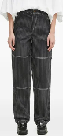 adidas Broek met krijtstreep en vlakken - Grijs