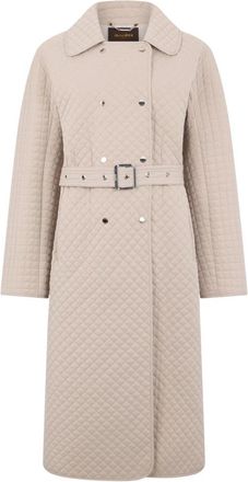 Moorer Bonnie - Dames - Jas met riem - Beige - L - Leer - Jassen