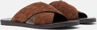 Scarosso Ettore Sandals in Brown - Suede at Nordstrom, Size 41