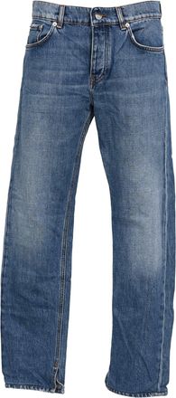 Ganni Ganni Faded Denim Jeans in Light Blue Cotton