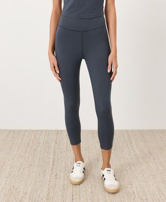 Pact On The Go-To Cropped Legging Made With Organic Cotton in Steel Blue at Nordstrom, Size Xx-Large