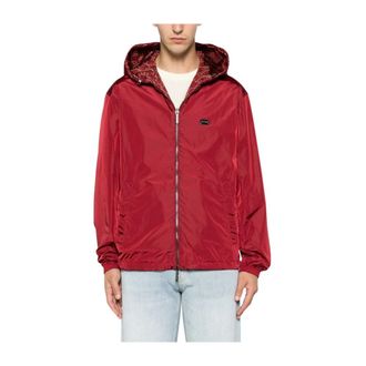 Emporio Armani Nylon Bomberjack - Heren - Zomerjassen - Rood - L - Nylon - Jassen