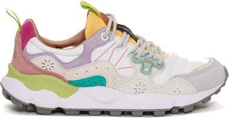 Flower Mountain Yamano Bianco Sneakers With Colorful Accents
