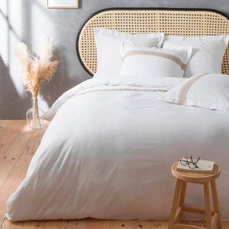 Douceur d'Int&eacute;rieur Douceur-dinterieur Laly Juego De Cama Blanco Algod&oacute;n Lino 240x220 Cm