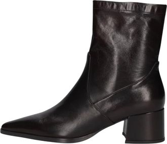 Stefano Lauran Puntige enkellaarsjes - Dames - Schoenen - Bruin - Maat: 40 EU